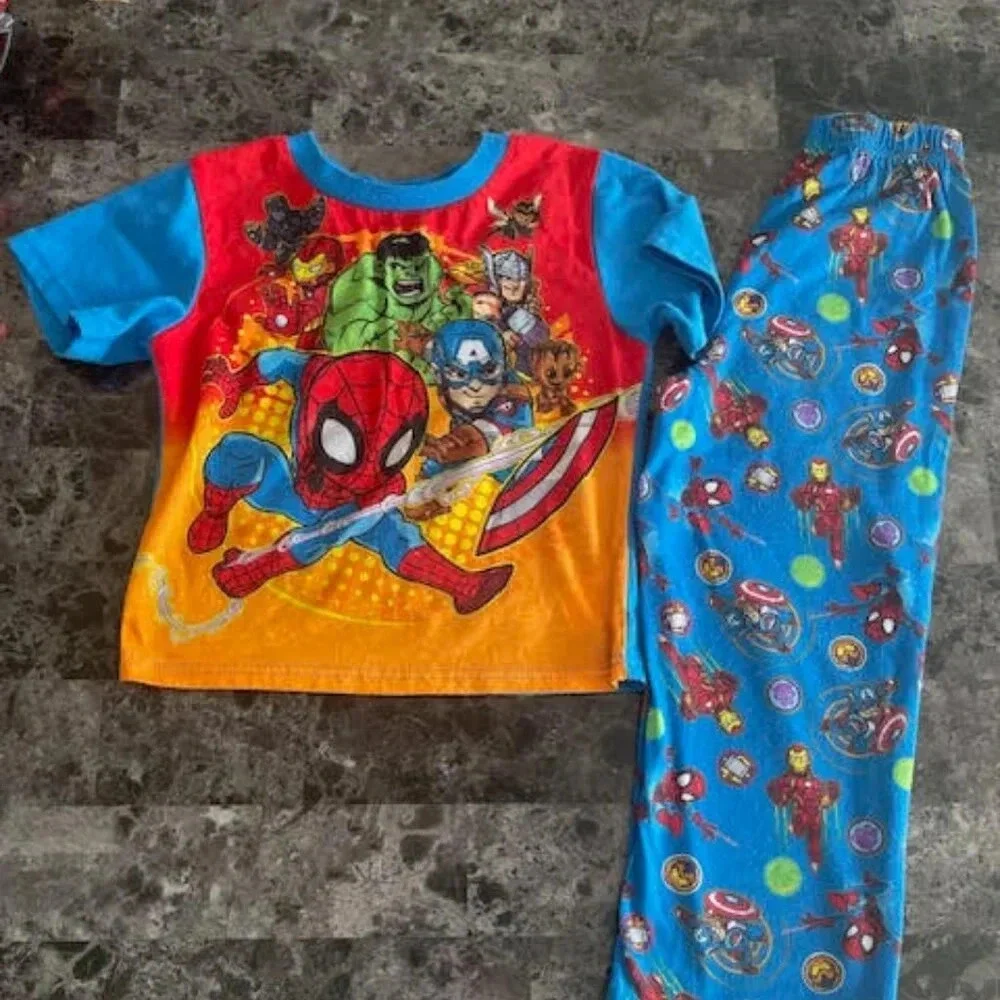 Marvel Super Hero Adventures Avengers Toddler Boys 2-Piece Pajama Set, Size 5T